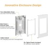 BRATECK PAD34-02 Επιτραπέζια Βάση Τablet , Aντικλεπτική, 9.7-11", Λευκή