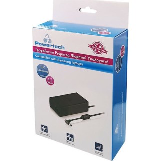 POWERTECH PT-135 Φορτιστής Llaptop για Samsung, 42W, 14V/3A, Μαύρος