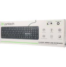 LAMTECH CLASSIC KEYBOARD USB GR (LAM622178) Black