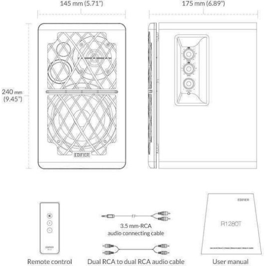 Edifier R1280T Speaker Brown