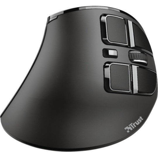 TRUST - VOXX Rechargeable Ergonomic Wireless Mouse (23731) Black