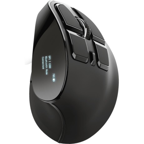 TRUST - VOXX Rechargeable Ergonomic Wireless Mouse (23731) Black