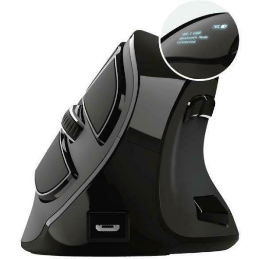 TRUST - VOXX Rechargeable Ergonomic Wireless Mouse (23731) Black