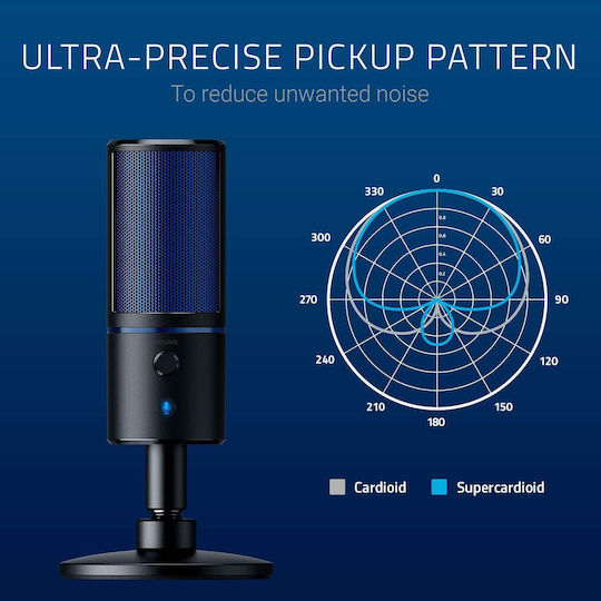 Razer Seiren X PS4 Edition Streaming Microphone RZ19-02290200-R3G1 Blue