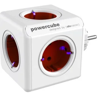 Allocacoc PowerCube 5 Θέσεων Κόκκινο 1100RD/DEORPC Allocacoc PowerCube 5 Θέσεων Κόκκινο 1100RD/DEORPC