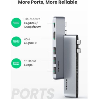 Ugreen 5 in 1 USB C Hub for MacBook Pro 60559