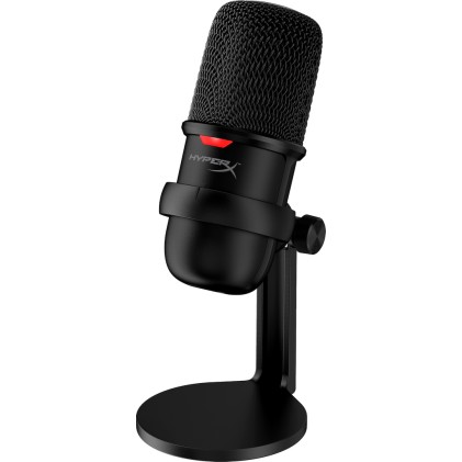 Kingston HyperX SoloCast, Plug N Play USB Microphone, Black (HMIS1X-XX-BK/G)