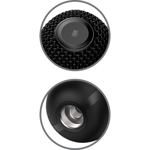 Kingston HyperX SoloCast, Plug N Play USB Microphone, Black (HMIS1X-XX-BK/G)