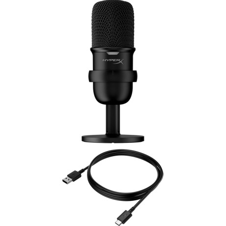 Kingston HyperX SoloCast, Plug N Play USB Microphone, Black (HMIS1X-XX-BK/G)