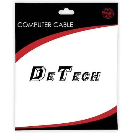 Detech Cable Sata 90 Degrees Male 30cm, Yellow