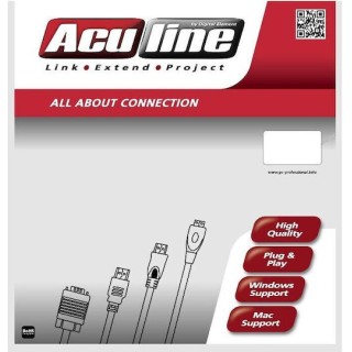 Aculine Cable HDMI M/M 1m 4K/30Hz HDMI-001