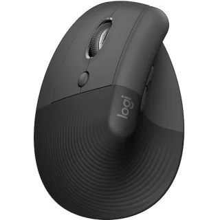 Logitech Lift Left Vertical Ergonomic Wireless Mouse Graphite Black 910-006474