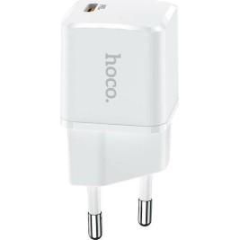 Hoco Φορτιστής Χωρίς Καλώδιο με Θύρα USB-C 20W Power Delivery Λευκός (N10)
