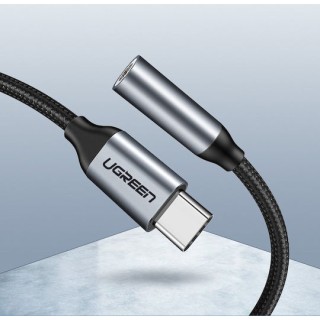 Ugreen Μετατροπέας USB-C male σε 3.5mm female Γκρι (30632)