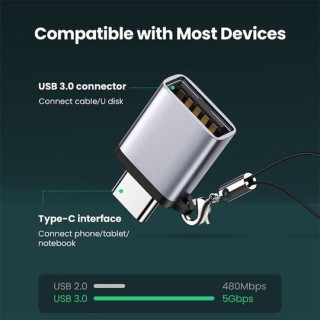 Ugreen Adaptor OTG TYPE C 3.1 to USB 3.0 US270 (50283) Ugreen Adaptor OTG TYPE C 3.1 to USB 3.0 US270 (50283)