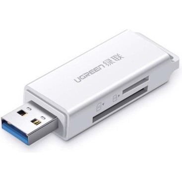 Card Reader UGREEN CM104 USB 3.0 White (40753)