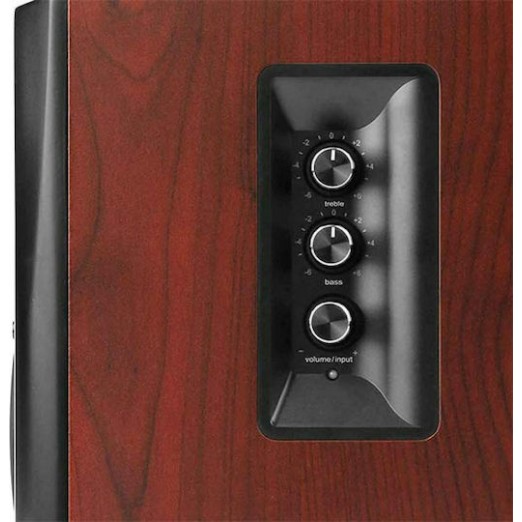 Edifier S350DB Ηχεία Υπολογιστή 2.1 με Ισχύ 150W σε Καφέ Χρώμα