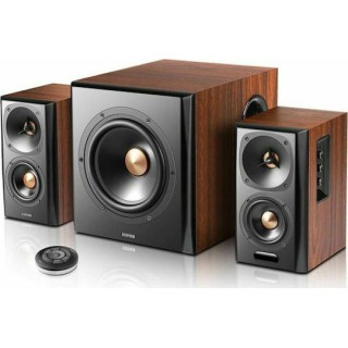 Edifier S360DB Ασύρματα Ηχεία Υπολογιστή 2.1 με Bluetooth και Ισχύ 150W σε Καφέ Χρώμα
