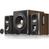 Edifier S360DB Ασύρματα Ηχεία Υπολογιστή 2.1 με Bluetooth και Ισχύ 150W σε Καφέ Χρώμα