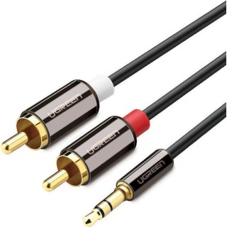 Ugreen Καλώδιο 3.5mm male - RCA male Μαύρο 1m (10749) Ugreen Καλώδιο 3.5mm male - RCA male Μαύρο 1m (10749)