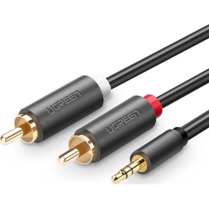 Ugreen Καλώδιο 3.5mm male - RCA male Μαύρο 1.5m (10583)