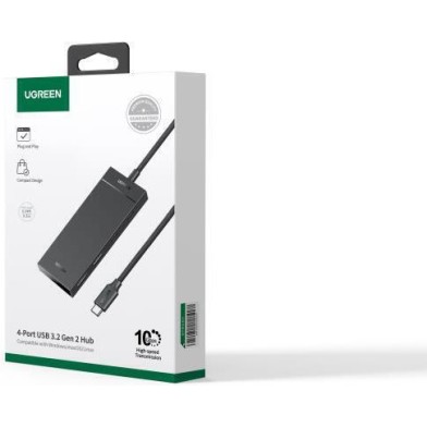 Ugreen 4-Port USB-C & USB-A Hub CM806 Black 35583