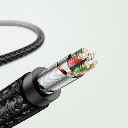 Ugreen Braided 3.5mm to Lightning Cable Μαύρο 1m (70509)