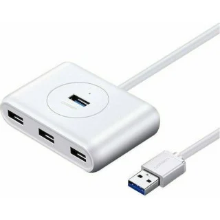 Ugreen CR113 USB 3.0 Hub 4 Θυρών USB-A Λευκό 20283 Ugreen CR113 USB 3.0 Hub 4 Θυρών USB-A Λευκό 20283