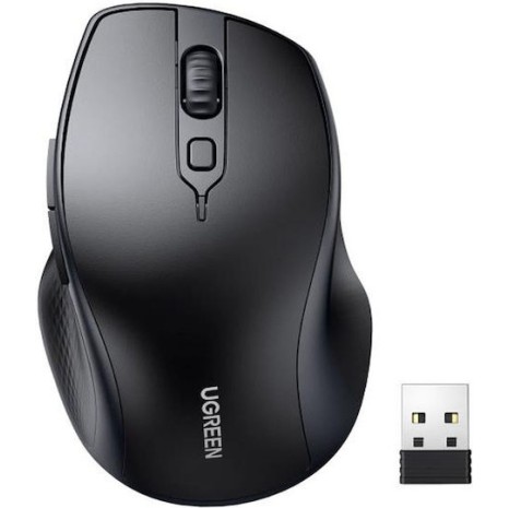Ugreen MU101 Ασύρματο Bluetooth Ποντίκι Μαύρο 90395