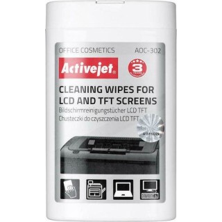 Activejet Μαντηλάκια για LCD και TFT Οθόνες (AOC-302) Activejet Μαντηλάκια για LCD και TFT Οθόνες (AOC-302)