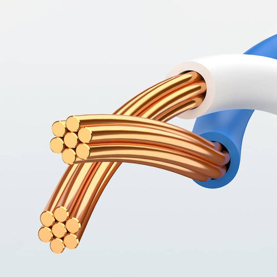 Ugreen Flat U/UTP Cat.6 Καλώδιο Δικτύου Ethernet 2m Μαύρο (50174)