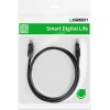 Ugreen Flat U/UTP Cat.6 Καλώδιο Δικτύου Ethernet 3m Μαύρο (50175)