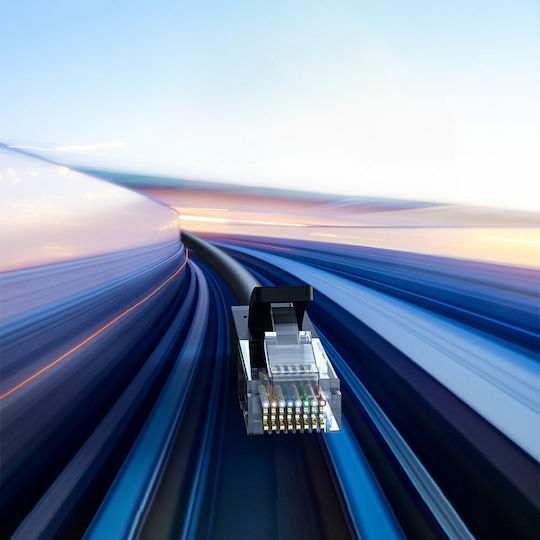 Ugreen Flat U/UTP Cat.6 Καλώδιο Δικτύου Ethernet 3m Μαύρο (50175)