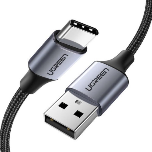 Ugreen Braided USB 2.0 Cable USB-C male - USB-A male Μαύρο 1m (60126) Ugreen Braided USB 2.0 Cable USB-C male - USB-A male Μαύρο 1m (60126)