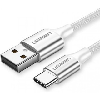Ugreen Us288 Braided USB 2.0 Cable USB-C male - USB-A Γκρι 1m (60131) Ugreen Us288 Braided USB 2.0 Cable USB-C male - USB-A Γκρι 1m (60131)