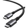 Ugreen USB 2.0 Cable USB-C male - USB-C 60W Μαύρο 1m (15373)