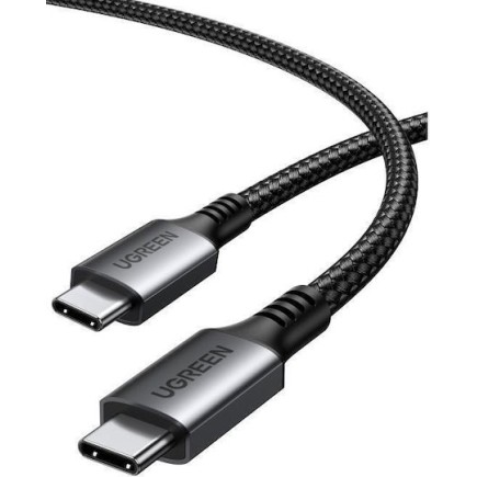 Ugreen USB 2.0 Cable USB-C male - USB-C 60W Μαύρο 1m (15373)