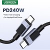 Ugreen USB 2.0 Cable USB-C male - USB-C 240W Γκρι 1m (45067)