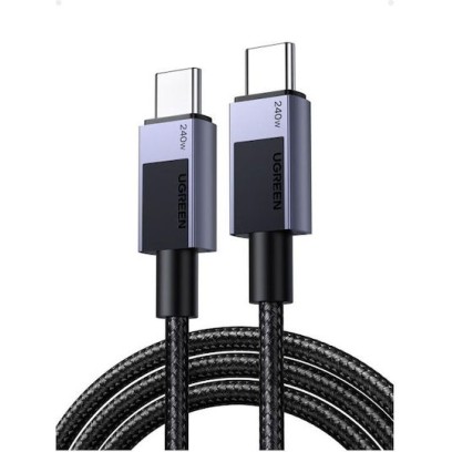 Ugreen USB 2.0 Cable USB-C male - USB-C 240W Γκρι 1m (45067) Ugreen USB 2.0 Cable USB-C male - USB-C 240W Γκρι 1m (45067)