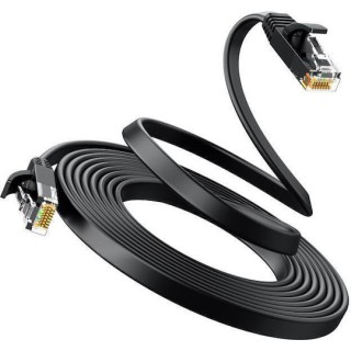 Ugreen Flat U/UTP Cat.6 Καλώδιο Δικτύου Ethernet 20m Μαύρο (50181)