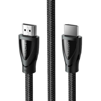 Ugreen HDMI 2.1 Braided Cable HDMI male - HDMI male 3m Μαύρο (80404)