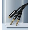 UGREEN AV140 Cable Audio 2x3.5mm M/3.5mm F 0,2m (20899)
