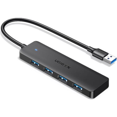 UGREEN Hub USB 3.0 4 Θυρών USB-A Gray (25851)