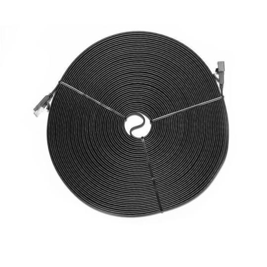Ugreen Flat U/UTP Cat.7 Καλώδιο Δικτύου Ethernet (11267) 20m Μαύρο