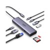 Ugreen CM498 USB-C Docking Station HDMI 4K PD Ethernet Γκρι