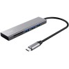 Trust Halyx USB 3.0 Hub 3 Θυρών με σύνδεση USB-C Γκρι 24191