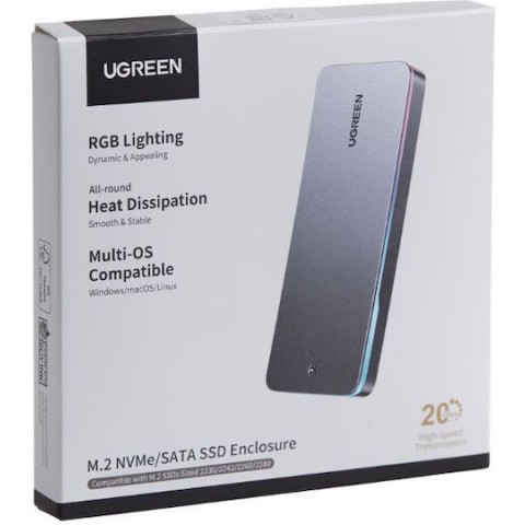Ugreen Θήκη για Σκληρό Δίσκο SATA III με σύνδεση SATA CM777 25665