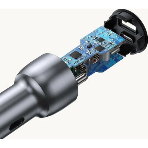 Ugreen Φορτιστής Αυτοκινήτου 3A Γρήγορης Φόρτισης με μία Θύρα: 1xUSB Γκρι