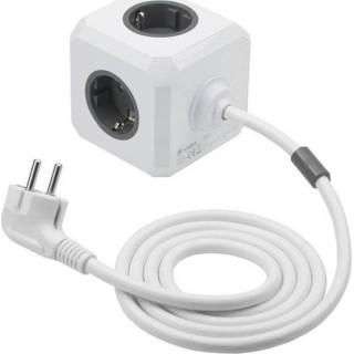 Allocacoc 1306GY/DEEXPC 1300/DEEXPC PowerCube 5 Θέσεων με Καλώδιο 1.5m Γκρι