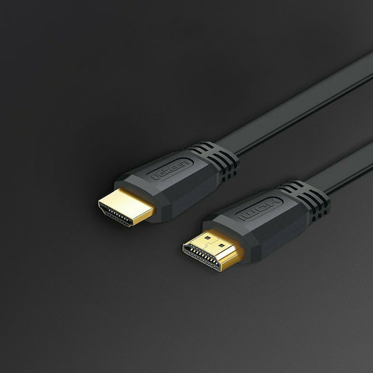 Ugreen HDMI 2.0 Braided Cable HDMI male - HDMI male 3m Μαύρο (50820)